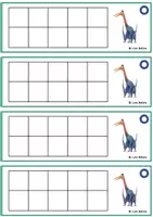 Vista previa - Unidades / Secuencias / Situaciones de Aprendizaje - RESTAS DINO 0-10 - Matemáticas Montessori - página 1