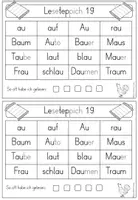 Vorschau - Arbeitsblätter - Leseteppiche (ABC der Tiere Teil B) - Seite 2