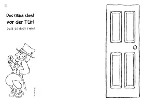 Vorschau - Mal- und Bastelvorlagen - Türgestaltung "Glückliche Zeit" (Türplakat, Türschild) - Seite 2