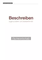 Vorschau - Merkblätter - Fachwortschatz: Beschreiben I – Eigenschaften von Bildelementen - Deckblatt