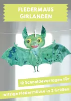 Vorschau - Mal- und Bastelvorlagen - Fledermaus-Girlanden Bastelvorlagen - Deckblatt
