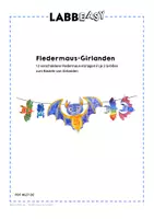 Vorschau - Mal- und Bastelvorlagen - Fledermaus-Girlanden Bastelvorlagen - Seite 2