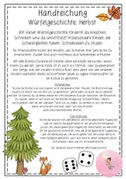 Vorschau - Arbeitsblätter - Würfelgeschichte: Herbst inkl Schreibplan Reizwortgeschichte Aufsatz - Seite 1