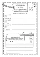 Vorschau - Arbeitsblätter - Würfelgeschichte: Herbst inkl Schreibplan Reizwortgeschichte Aufsatz - Seite 3
