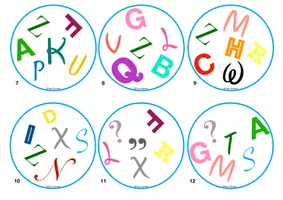 Vorschau - Spiele - Paarretto - Buchstaben Satzzeichen - letters - lettres - Seite 3