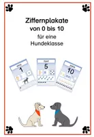 Vorschau - Poster - Ziffernkarten zum Aufhängen - Hundeklasse - Deckblatt