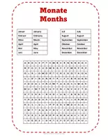 Vorschau - Arbeitsblätter - Wortsuchrätsel DaF / DaZ - Vokabeln Deutsch A1 und A2 - Word Search German Vocabulary - Seite 2