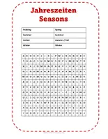 Vorschau - Arbeitsblätter - Wortsuchrätsel DaF / DaZ - Vokabeln Deutsch A1 und A2 - Word Search German Vocabulary - Seite 3