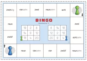 Vorschau - Spiele - Bingo Brettspiele Zahlenwörter bis 20 (Mathe) - Seite 3
