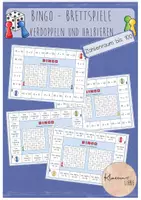 Vorschau - Spiele - Bingo Brettspiele Verdoppeln und Halbieren im Hunderterraum - Deckblatt