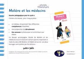 Aperçu - Préparation de séance / Séance complète - Dossier Pédagogique : Molière et les médecins - Page de couverture