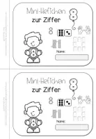 Vorschau - Arbeitsblätter - Mini-Heft Zahl 8 | Ziffer schreiben und Mengen Klasse 1 - Seite 3