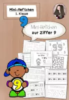 Vorschau - Arbeitsblätter - Ziffern und Zahlen 1-9 | Mini-Heftchen Paket Klasse 1 - Seite 1