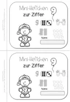 Vorschau - Arbeitsblätter - Mini-Heft Zahl 9 | Ziffer schreiben Mengen Klasse 1 - Seite 3
