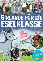Vorschau - Mal- und Bastelvorlagen - Esel Girlande / Wimpel Schulanfang Eselklasse und Sachunterricht - Deckblatt