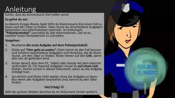 Vorschau - Interaktives Material - Digitaler Escape-Room: Einen Täter ermitteln und Bericht verfassen (Interaktives PDF) - Seite 1