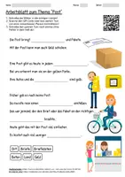 Vorschau - Arbeitsblätter - Arbeitsblatt "Post" + Onlineübung & MP3 + Mindmap + Infografik - Deckblatt
