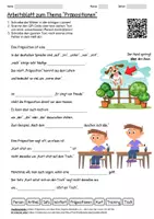 Vorschau - Arbeitsblätter - Arbeitsblatt "Präpositionen" + Onlineübung & MP3 + Mindmap + Infografik - Deckblatt