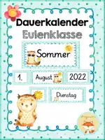 Vorschau - Poster - Materialpaket - Eulenklasse - Seite 1