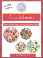 Vorschau - Stationenlernen - 🖌 Anlautscheiben (Konsonanten) Phonologische Bewusstheit - Deckblatt