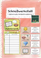 Vorschau - Präsentationen/Tafelbilder - Schreibwerkstatt: Autorenrunde Moderationsmaterial - Deckblatt