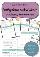 Vorschau - Arbeitsblätter - Schulstart & Kennenlernen – „Das bin ich in Zahlen“ - Mathe-Aufgaben erfinden - Deckblatt