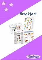 Vorschau - Spiele - Bingo zum Thema "Breakfast" - Deckblatt