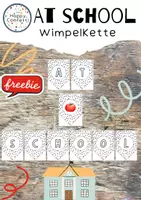 Vorschau - Anderer Materialtyp - At school Wimpelkette - Deckblatt