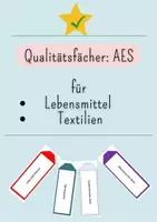 Vorschau - Mal- und Bastelvorlagen - Qualitätsfächer AES Lebensmittel + Textil - Deckblatt
