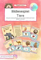 Vorschau - Spiele - Bildlesespiel - Tiere - Deckblatt