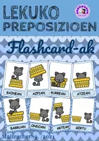 Vista previa - Tarjetas / Manipulativos - Lekuko preposizioak - Maiteacher89 - Portada