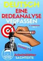 Vorschau - Arbeitsblätter - Eine Redeanalyse verfassen (Sachtexte AB 3) - Seite 1
