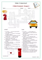 Vorschau - Spiele - Crossword if clauses / if Sätze Typ 3 - Seite 1