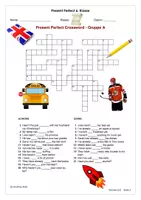Vorschau - Spiele - KOSTENLOS: Crossword Present Perfect - 6. Klasse - Seite 1