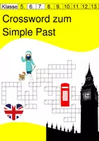 Vorschau - Spiele - Crossword Simple Past - 6. Klasse - Deckblatt