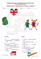 Vorschau - Spiele - Crossword / Kreuzworträtsel mit Häufigkeitsadverbien / Signalwörtern für das Simple Present - Seite 2