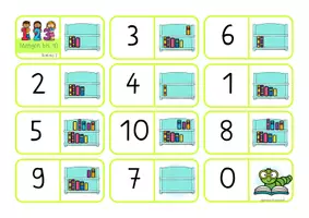 Vorschau - Stationenlernen - 7 Dominos Kennenlernen der Mengen bis 10 - Seite 3