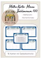 Vorschau - Stationenlernen - Kartei Minus bis 100 mit ZÜ - 2. Klasse - Deckblatt