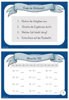Vorschau - Stationenlernen - Kartei Minus bis 100 mit ZÜ - 2. Klasse - Seite 1