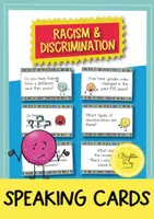 Vista previa - Refuerzo / NEE / Materiales de apoyo - Racism and Discrimination Speaking Cards; Tarjetas de conversación (Inglés) - Portada