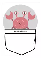 Vorschau - Anderer Materialtyp - Krabbenklasse Namensschild Schulanfang Klassentier Krabbe - Seite 1