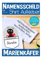 Vorschau - Anderer Materialtyp - Marienkäferklasse Marienkäfer Namensschild Schulanfang - Deckblatt
