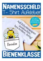 Vorschau - Anderer Materialtyp - Bienenklasse Namensschild Klassenmaskottchen - Deckblatt