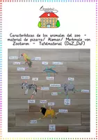 Vista previa - Tarjetas / Manipulativos - Características de los animales del zoo - material de pizarra/ Aleman/ Merkmale von Zootieren - Tafelmaterial (DaZ_DaF) - Portada