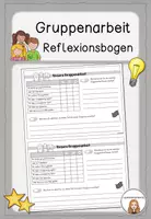 Vorschau - Arbeitsblätter - Reflexion der Gruppenarbeit (Arbeitsblatt) - Deckblatt
