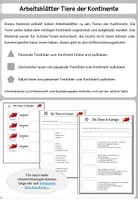 Vorschau - Arbeitsblätter - Materialpaket Tierwelt der Kontinente - Seite 1