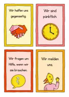 Vorschau - Mal- und Bastelvorlagen - Klassenregeln für die Grundschule - Klassenraum - Schulstart - Seite 2