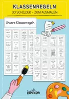 Vorschau - Arbeitsblätter - Klassenregeln 🧑🏫❤️ Bunt & Schwarz-Weiß - Sparpaket // Materialpaket - Seite 1