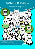 Vorschau - selbst erstellte Cliparts/Grafiken - Panda Clipart Erweiterungsset 1 - Deckblatt
