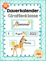 Vorschau - Bildkarten - Materialpaket - Giraffenklasse - Seite 1